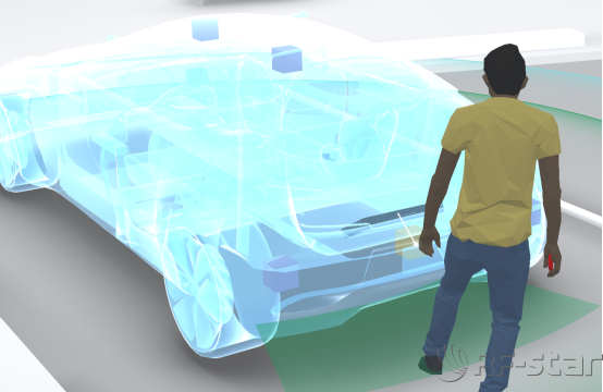 UWB 踢腳雷達(dá)圖示