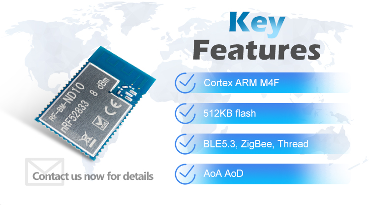 features of Nordic nRF52833 RF-BM-ND10