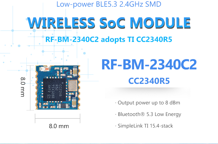 Size of CC2340 module RF-BM-2340C2