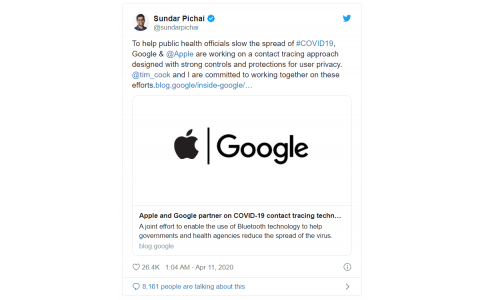 谷歌公司慘遭法國變臉，被重罰之后反被希望追蹤COVID-19